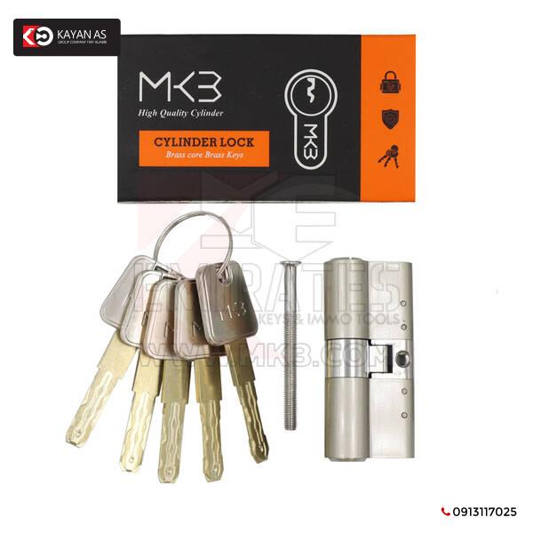 اسطوانة نحاس نقي مع 5 قطع مفاتيح نحاس ابيض، مع مفتاح متعدد المسارات، كامة ستانلس ستيل مقاس 70 ملم - الصورة 4