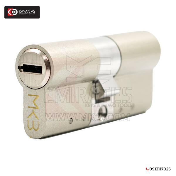 اسطوانة نحاس نقي مع 5 قطع مفاتيح نحاس ابيض، مع مفتاح متعدد المسارات، كامة ستانلس ستيل مقاس 70 ملم