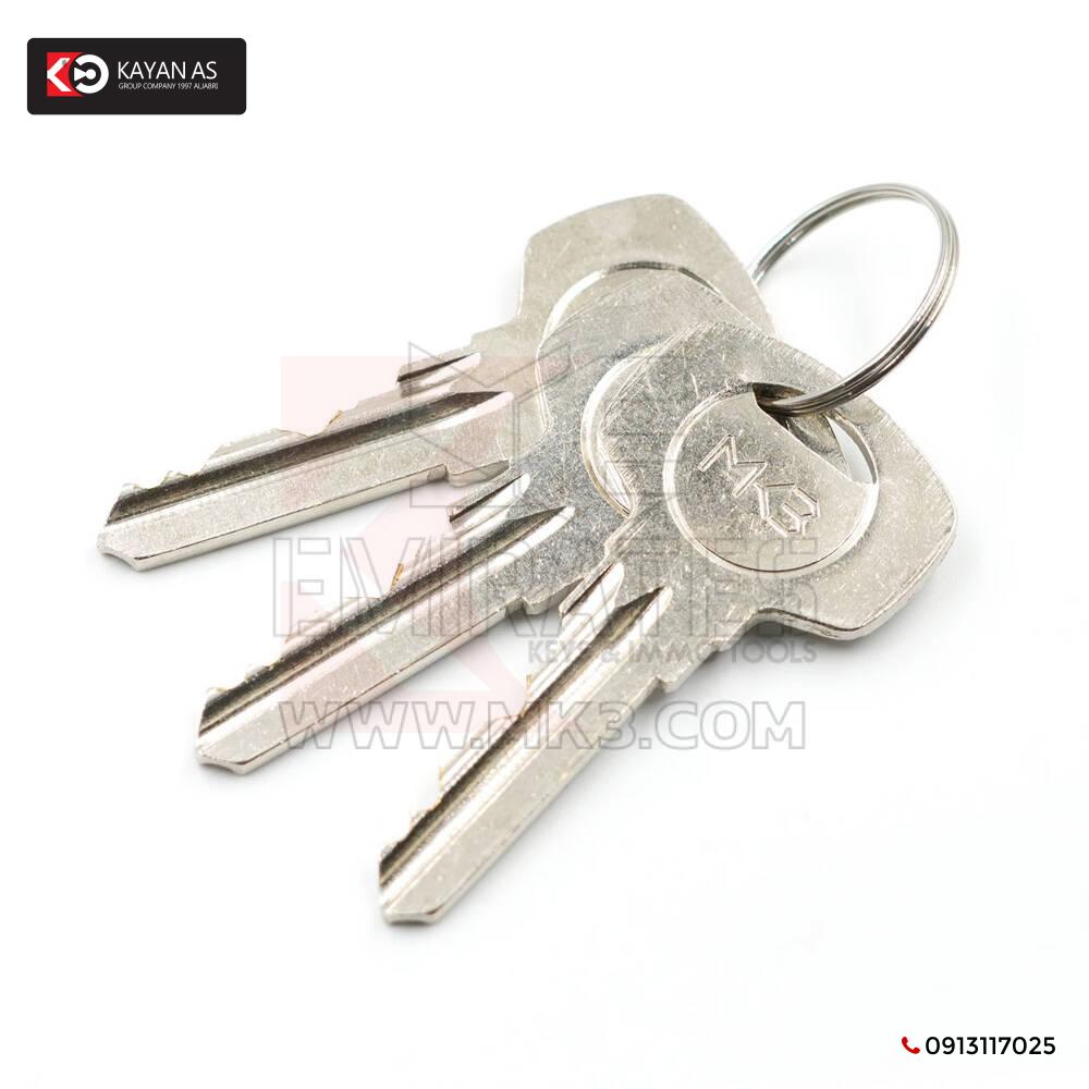 أسطوانة نحاس نقي مع 3 قطع مفاتيح نحاس عادي مقاس SN 60 ملم - الصورة 3