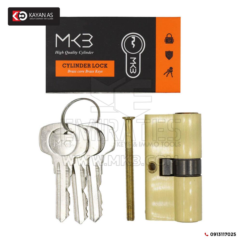 أسطوانة نحاس نقي مع 3 قطع مفاتيح نحاس عادي مقاس PB 60 مم - الصورة 3