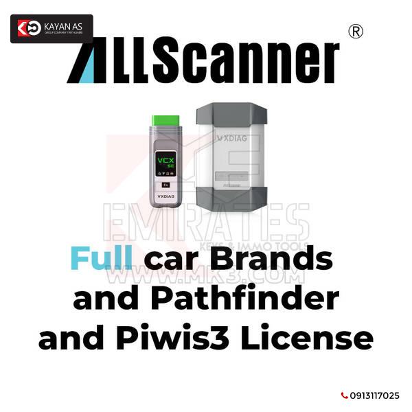 جميع ماركات السيارات الماسح الضوئي الكاملة وترخيص Pathfinder وPiwis3