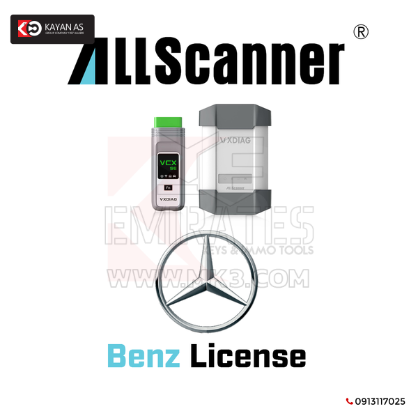 جميع تراخيص الماسح الضوئي Benz لأداة التشخيص VCX-DoIP / VCX SE
