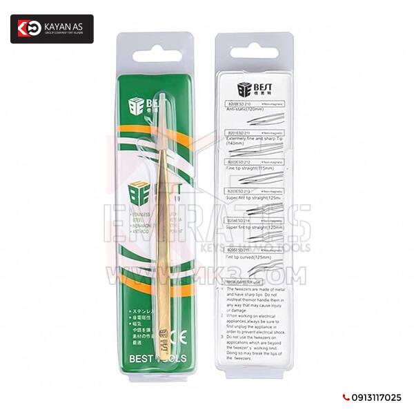 ملقط رأس مطلي بالذهب من بستول BST-SS-SA - الصورة 5