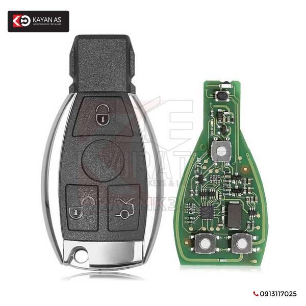 CGDI مرسيدس بنز كروم عن بعد 3 أزرار Fobik / IYZ-3312 / 315 ميجا هرتز أو 433 ميجا هرتز