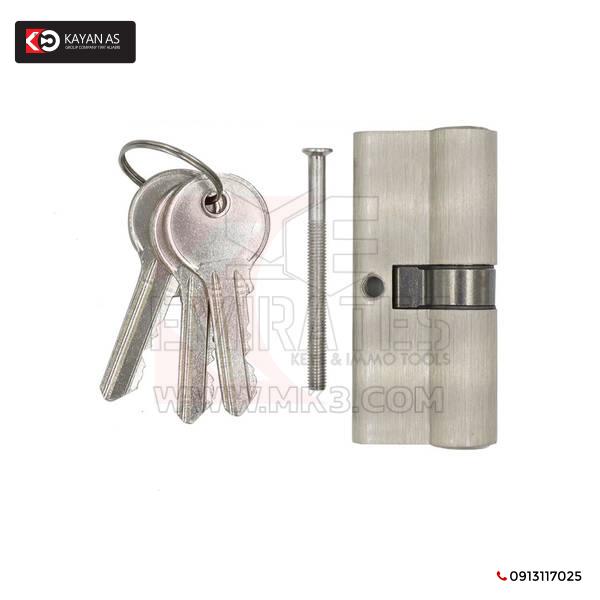 أسطوانة زنك كاملة مع 3 قطع مفاتيح نحاسية عادية، مفتاح SN مقاس 70 مم - الصورة 4