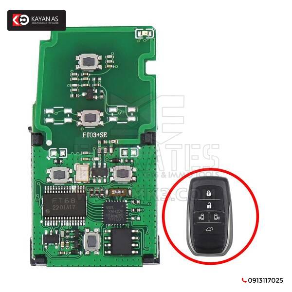 Lonsdor FT03-P0120B5 8A رقاقة 5 أزرار مفتاح ذكي ثنائي الفينيل متعدد الكلور لتويوتا ألفارد فيلفاير ألفا MPV تردد السيارة للتحويل