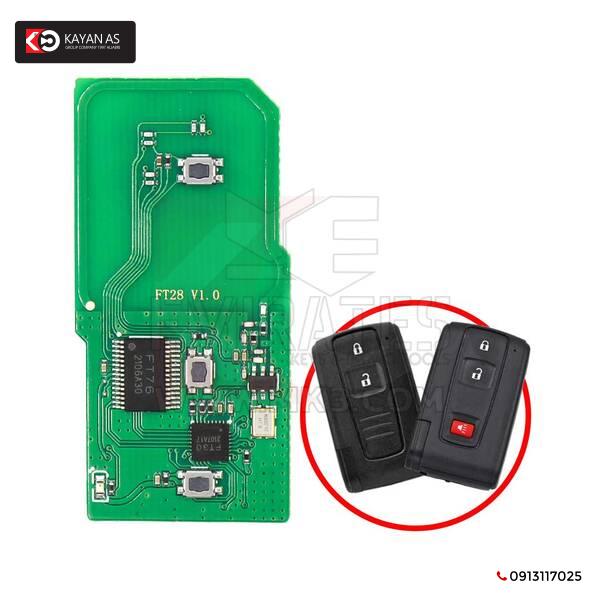 Lonsdor FT28-0030A مفتاح بعيد ذكي ثنائي الفينيل متعدد الكلور 2 + 1 زر 312 ميجا هرتز غير قريب لتويوتا