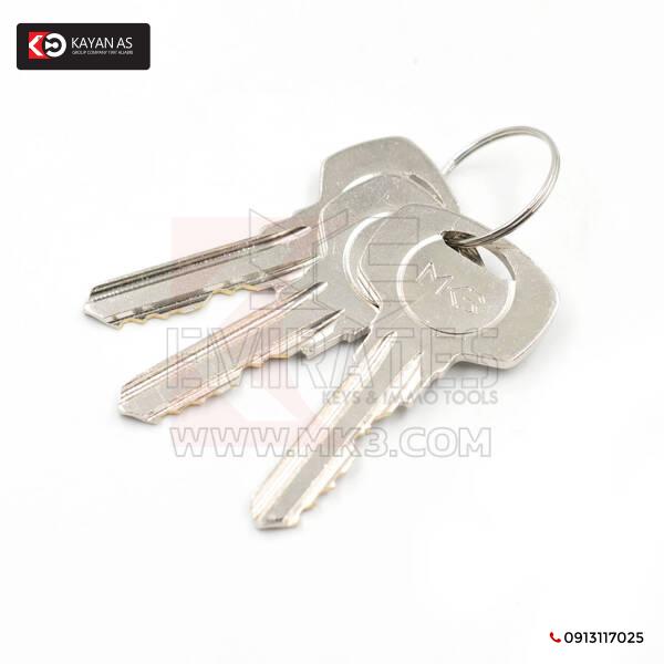 اسطوانة نحاس نقي مع 3 قطع مفاتيح نحاس عادي مقاس Sn 70 (30/40) ملم - الصورة 3