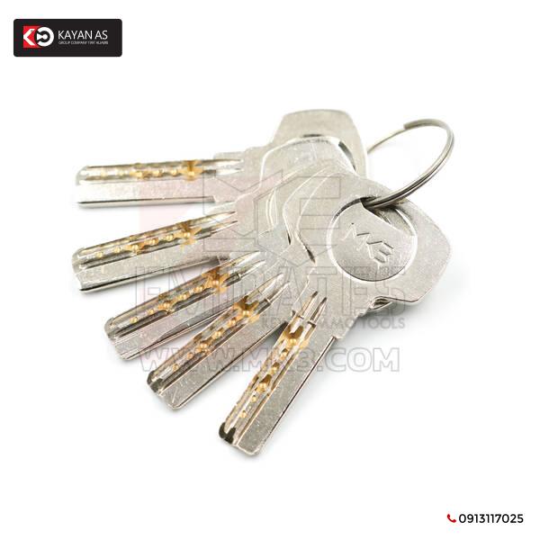 اسطوانة نحاس نقي مع 5 قطع مفاتيح كمبيوتر، مقاس PB 70 ملم - الصورة 3