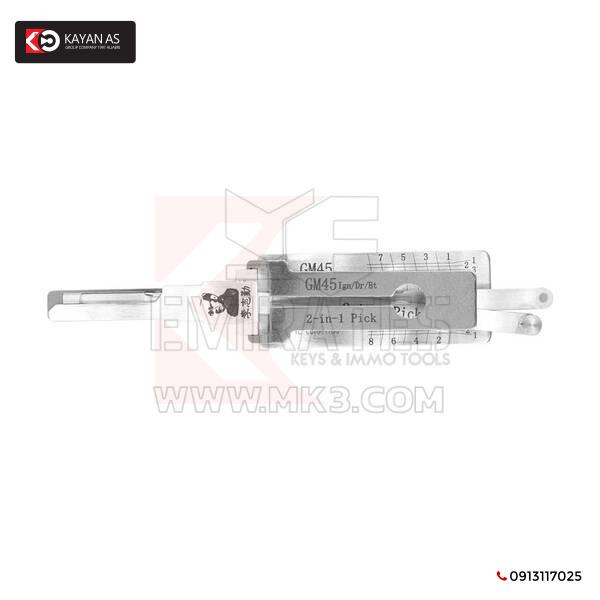 جهاز فك التشفير والاختيار الأصلي Lishi GM45 2 في 1 لجنرال موتورز وبونتياك G8 وهولدن