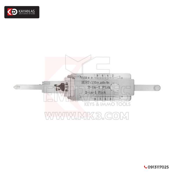 الأصلي Lishi HU87 HU133 V.2 2 في 1 اختيار تلقائي وفك التشفير لنيسان وسوبارو وسوزوكي