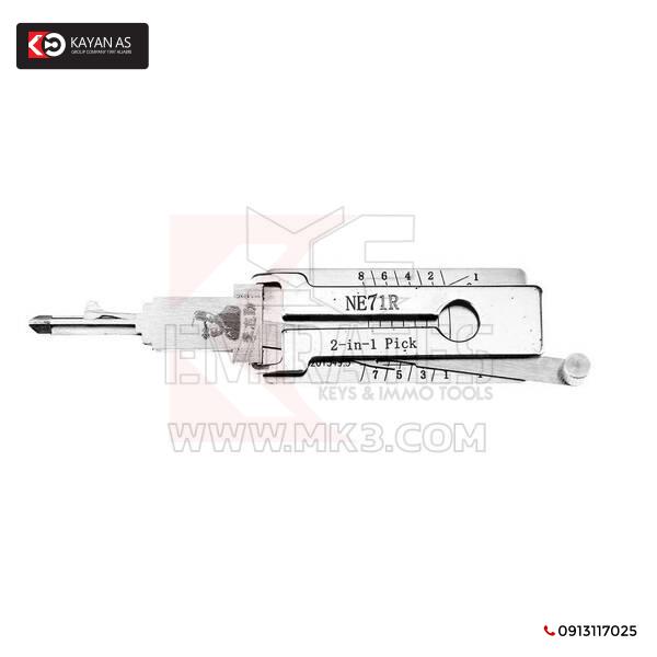 جهاز فك التشفير والاختيار الأصلي Lishi NE71R 2 في 1 لهوندا، روفر، إم جي