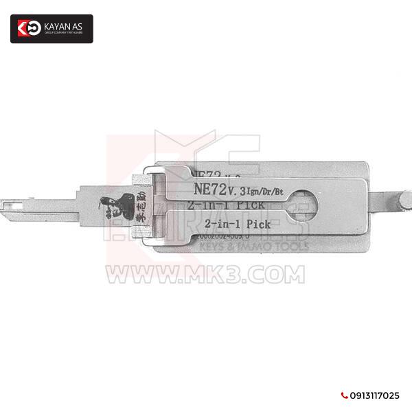 أداة فك الشفرة الأصلية Lishi 2-in-1 NE72 + AG NE72 +