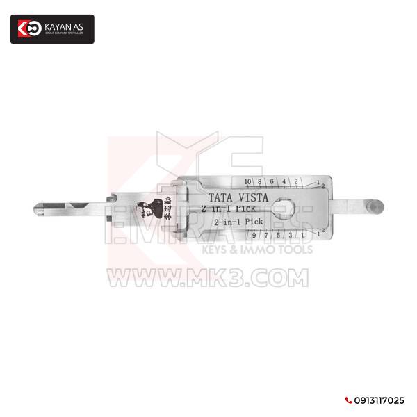 جهاز فك التشفير الأصلي Lishi TATA VISTA 2 في 1 واختيار TATA VISTA INDIA ONLY-RMB