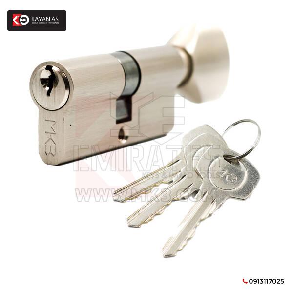 أسطوانة نحاس نقي مع 3 قطع مفاتيح نحاس عادي مقاس SN 70 ملم - الصورة 2