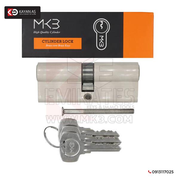 أسطوانة من النحاس النقي مع 3 قطع من المفاتيح النحاسية العادية، مقاس PN 80 مم - الصورة 4