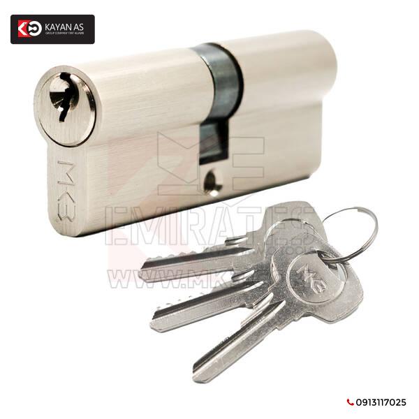 أسطوانة من النحاس النقي مع 3 قطع من المفاتيح النحاسية العادية، مقاس PN 80 مم - الصورة 2