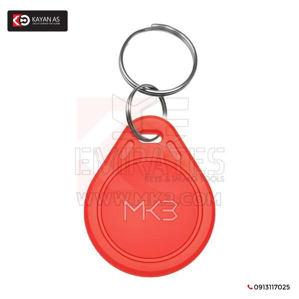 ⁦200x RFID 125KHz KEY FOB Proximity T5577 RED Color & ناسخة محمولة مجانية⁩ - الصورة ⁦3⁩