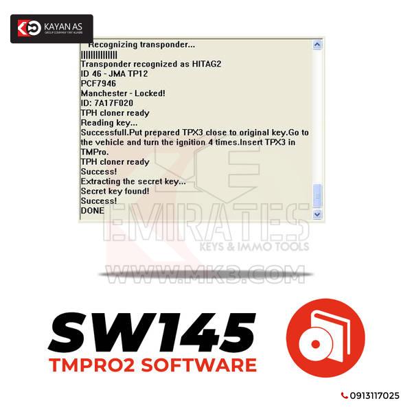 Tmpro SW 145 - آلة نسخ المفتاح على جهاز الإرسال والاستقبال JMA TPX3-4