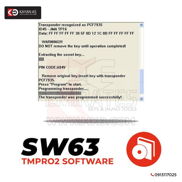 Tmpro SW 63 - آلة نسخ المفاتيح لمفاتيح ID33-ID41-ID42-ID44 VAG و ID45