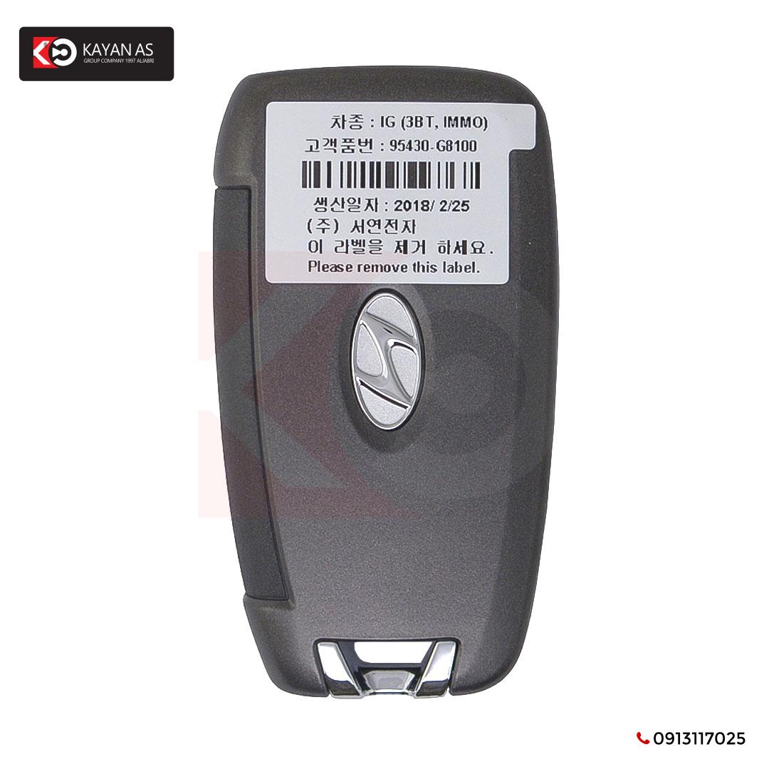 Hyundai Azera 2018-2019 Original Flip Remote Key 3 أزرار 433 ميجا هرتز 95430-G8100