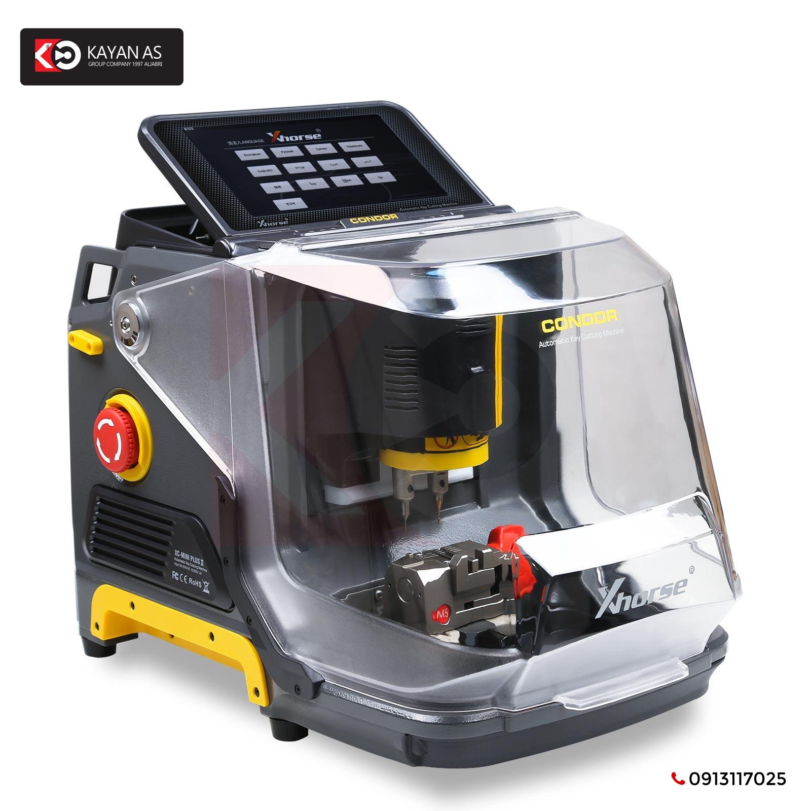ماكينة قطع المفاتيح Xhorse Condor XC-MINI Plus II تدعم مفاتيح السيارة/الدراجة النارية/المنزل